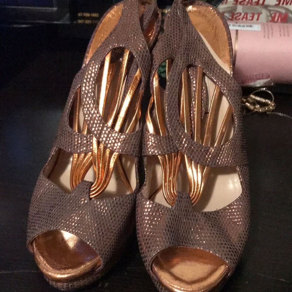 Nicholas kirkwood copper sandals